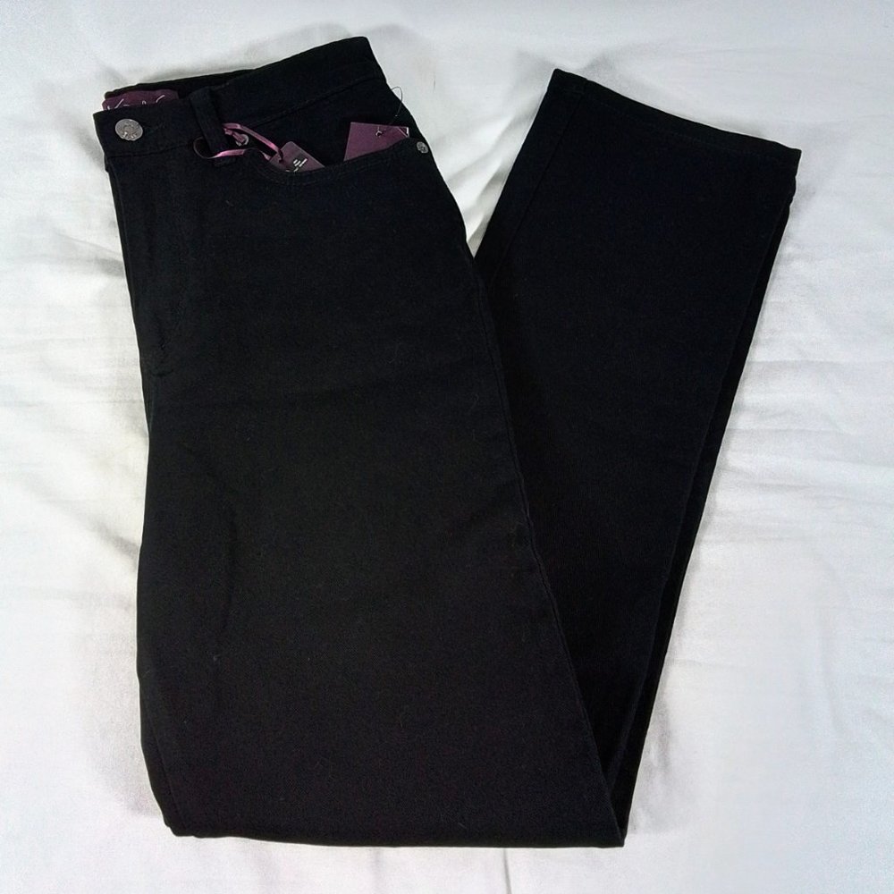 Gloria Vanderbilt Women's Amanda Classic Jeans-Black-Various Sizes-NWT - Picture 2 of 5